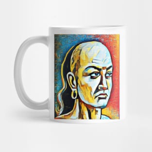 Chanakya Abstract Portrait | Chanakya Artwork 2 Mug